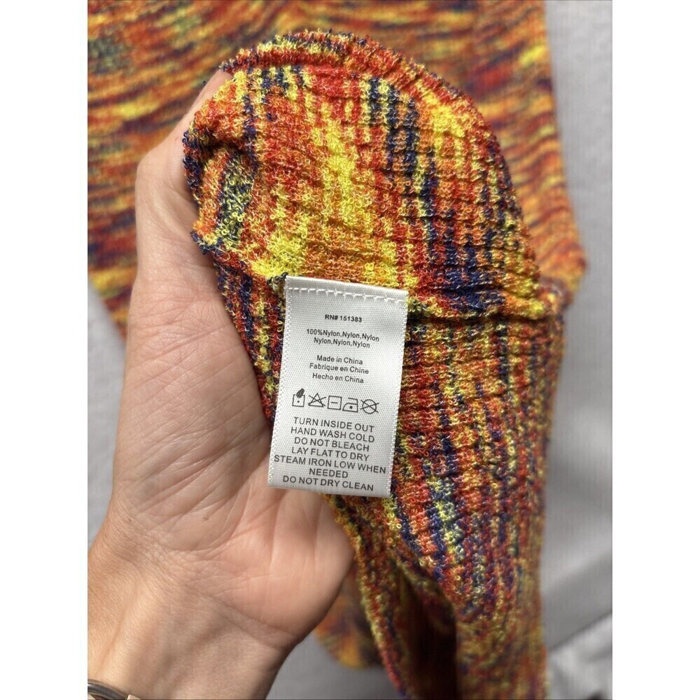 NWT Anthropologie Current Air Cut Out Mini Dress Multicolor Size Small Stretchy - Picture 4 of 5